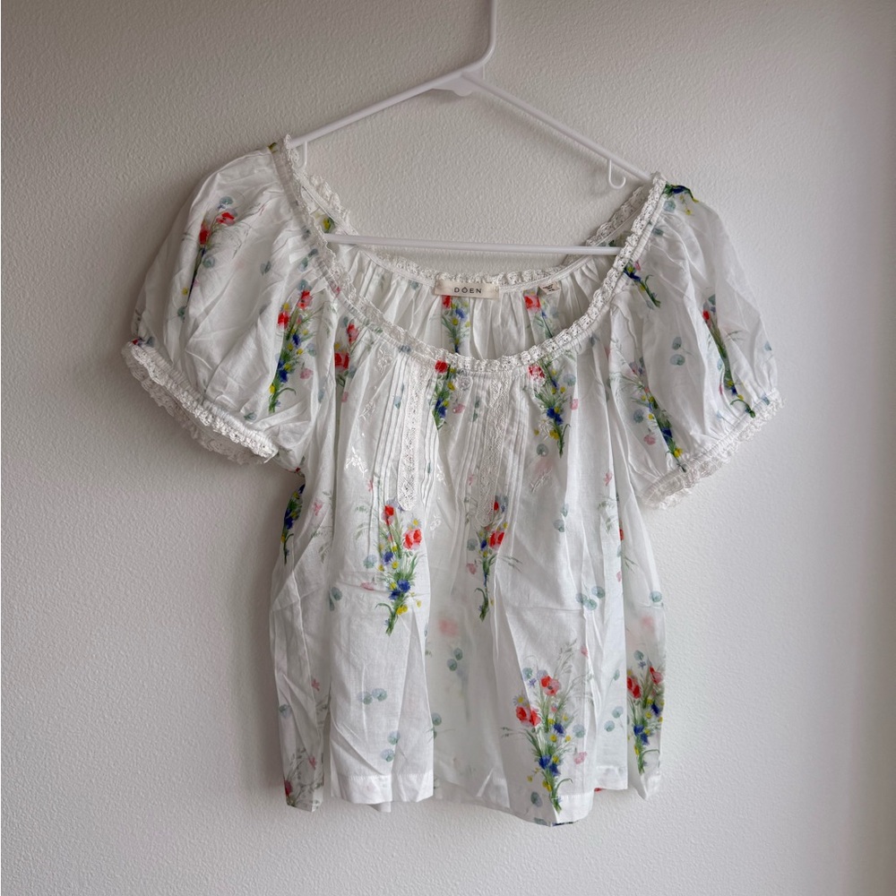 DOEN Frederica Top floral print size XS NWOT